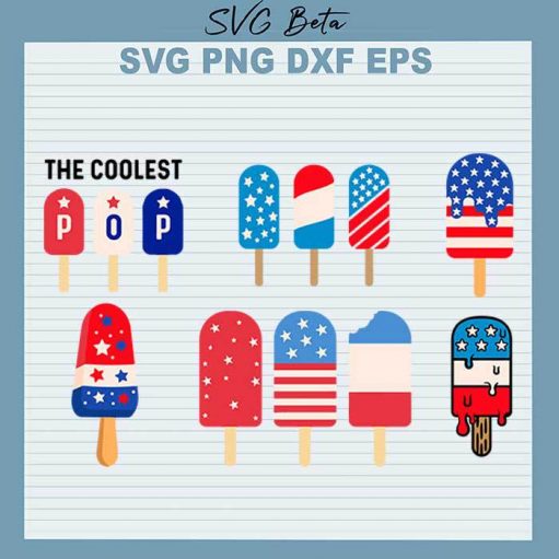 4th of July Bundle Ice Cream SVG