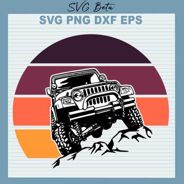 Vintage Jeep Car svg