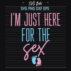 I'm Just Here For The Sex SVG, Here For The Sex SVG, Baby Feet SVG, Gender Reveal SVG