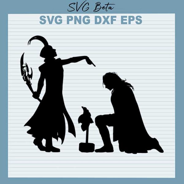 Loki kneel svg