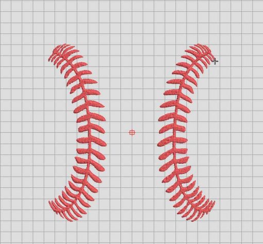 Baseball Stitches Embroidery Design