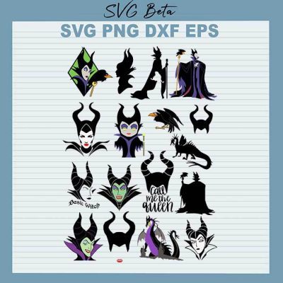 Disney Maleficent Bundle SVG, Disney Villain SVG, Disney Evil Queen SVG ...