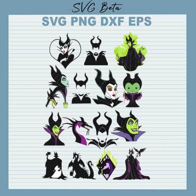 Disney Maleficent Evil Queen SVG, Maleficent Bundle SVG, Disney Queen ...