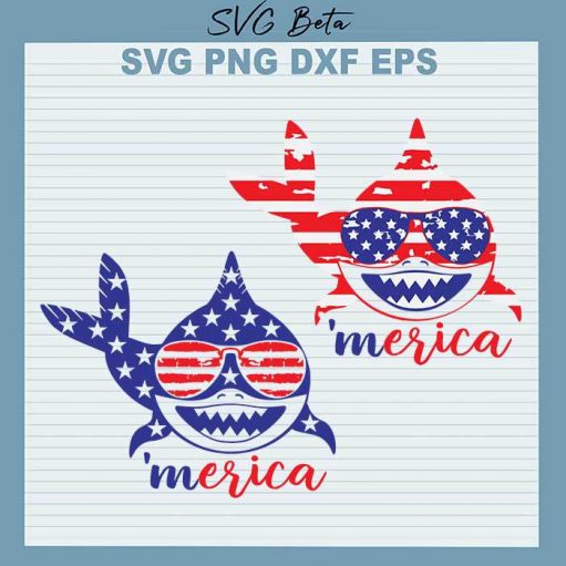 Baby Shark Merica Doo Doo SVG