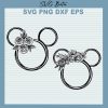 Floral Wreath Mickey Mouse Svg