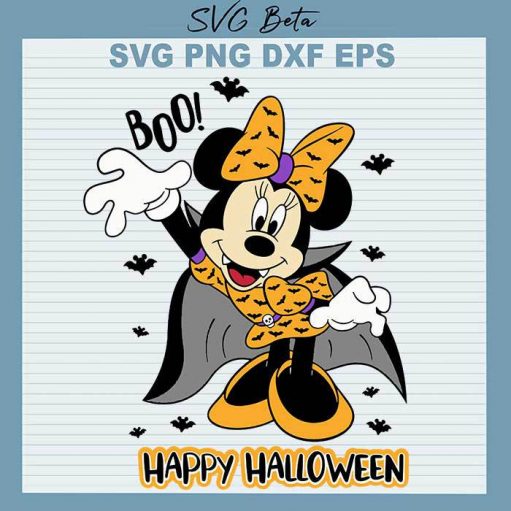 Minnie Happy Halloween SVG