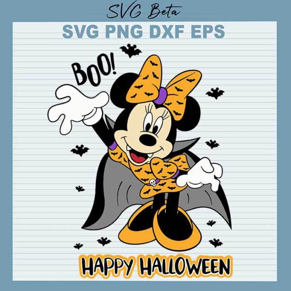 Minnie Happy Halloween SVG