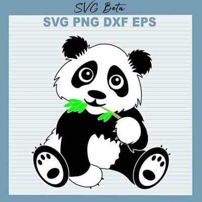 Cute Panda SVG, Panda SVG, Panda Bear, White and Black Panda Bear SVG ...