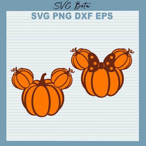 Pumpkin Mickey SVG