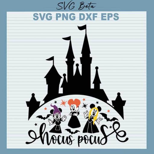 Hocus Pocus Disney Castle svg