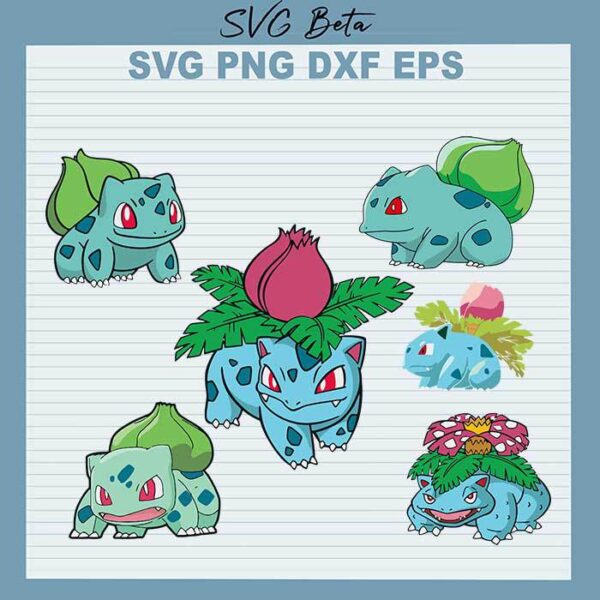 Pokemon Bulbasaur Bundle svg