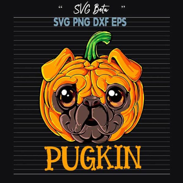 Pugkin Halloween SVG