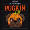 Pumpkin Pug Halloween SVG