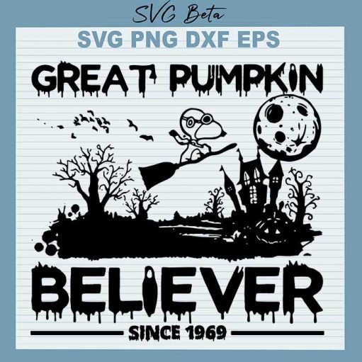 Snoopy Great Pumpkin Believe SVG