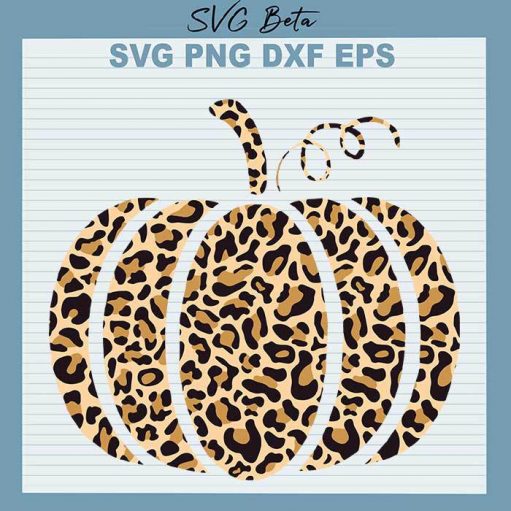 Leopard Pumpkin SVG, Halloween Pumpkin SVG, Happy Fall Pumpkin SVG, Fall Pumpkin SVG, Pumpkin Cut Files