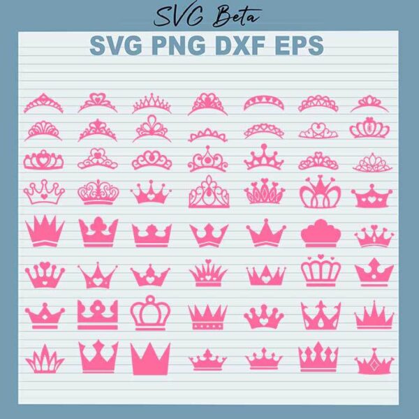 Disney Royal Crown Princess Tiara SVG
