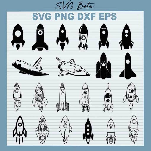 Rocket Spacecraft Bundle SVG