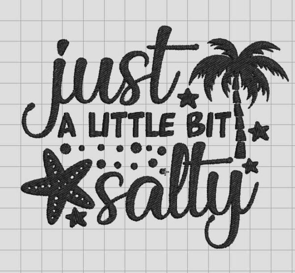 Just a little bit salty embroidery