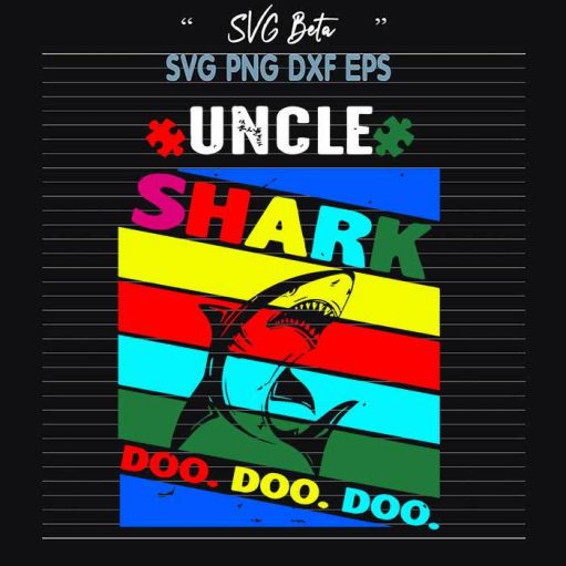 Autism Uncle Shark Doo Doo Svg