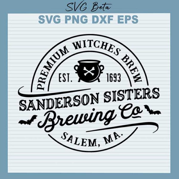 Sanderson sisters brewing co SVG