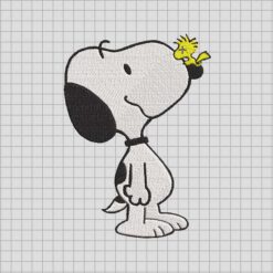 Snoopy Woodstock embroidery design
