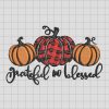 Thankful Grateful Blessed Embroidery Design