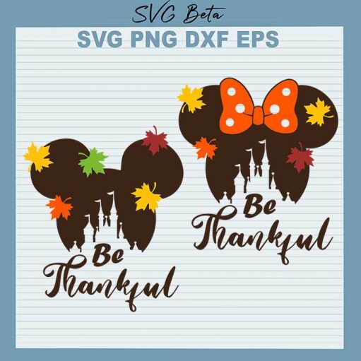 Mickey Be Thankful svg