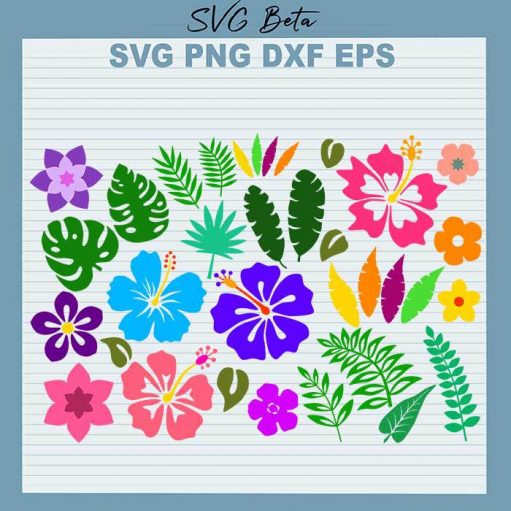 Tropical Floral Svg