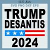 Trump Desantis 2024 Flag Svg