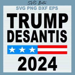 Trump Desantis 2024 Flag svg