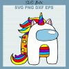 Unicorn Among Us Svg