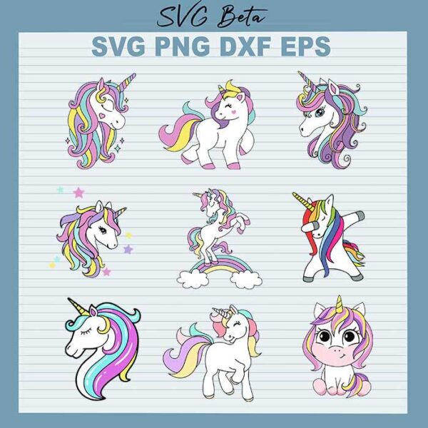 Magical Unicorn Bundle svg
