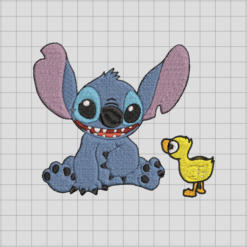 Stitch disney funny Embroidery Design