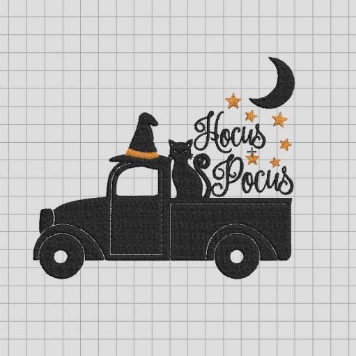 Hocus pocus Embroidery Design