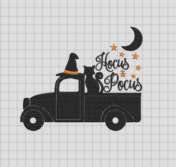 Hocus pocus Embroidery Design