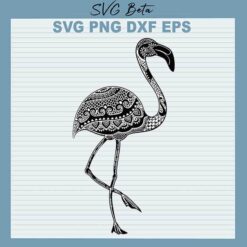 Flamingo Zentangle svg