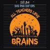 All teachers love brains SVG