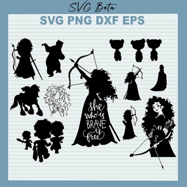Disney Brave Merida SVG