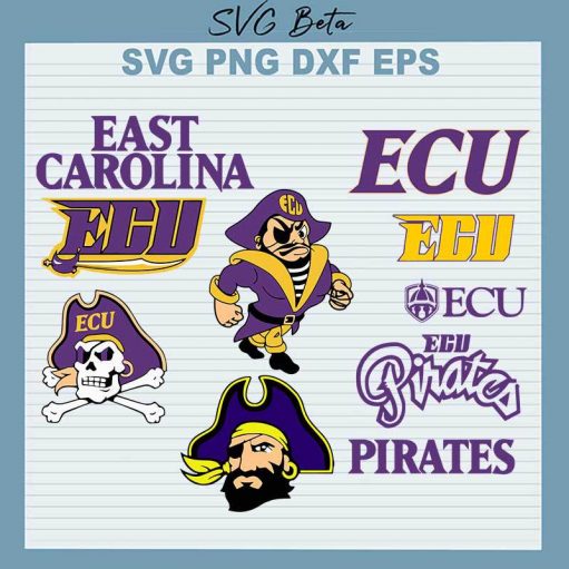 East Carolina University Pirates SVG, ECU Pirates SVG Cut File