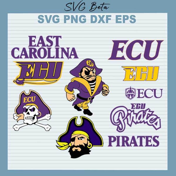 East Carolina University Pirates svg