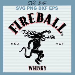 Fireball Whiskey Emblem Logo SVG