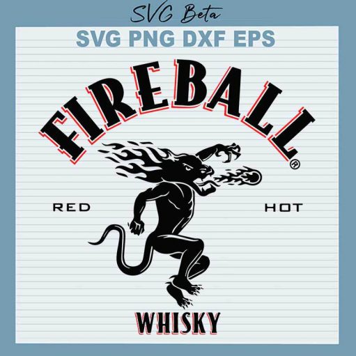 Fireball Whiskey Emblem Logo Svg