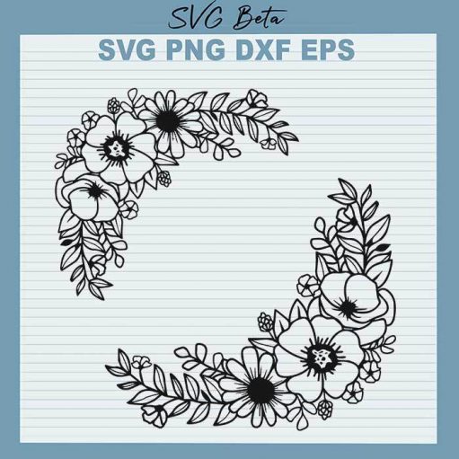 Floral Border Svg