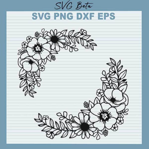 Floral Border SVG