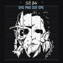 Freddy Jason Michael Myers and Leather Face Squad svg