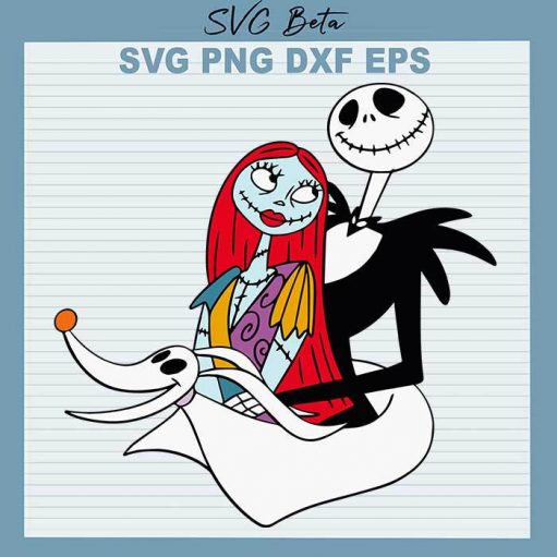 Jack Skellington and Sally SVG, The Nightmare Before Christmas SVG, Horror Movies SVG Cut File