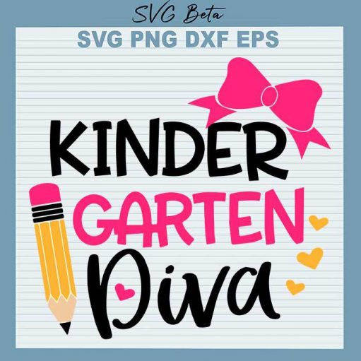 Kindergarten Diva svg