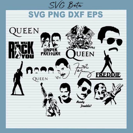 Queen Freddie Mercury SVG