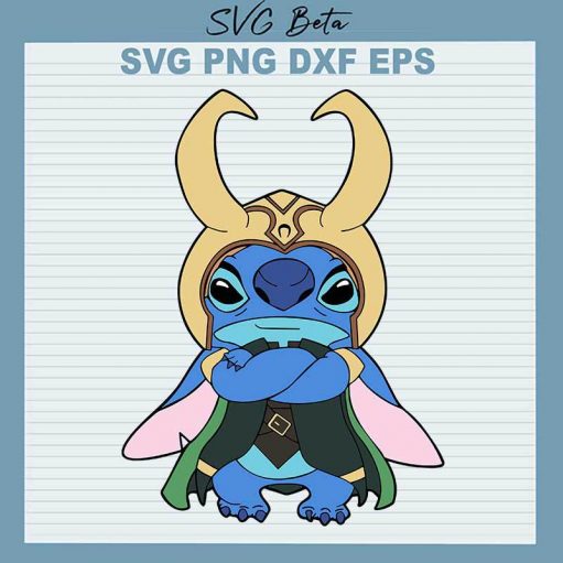 Loki Stitch SVG