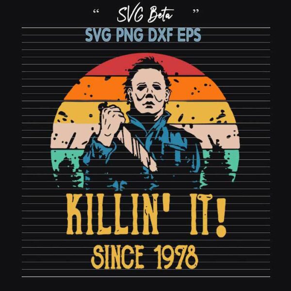 Vintage Michael Myers svg